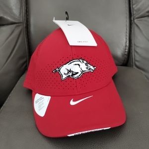Nike Arkansas Razorbacks Football Team Issued On Field Authentic Hat DC4522-613